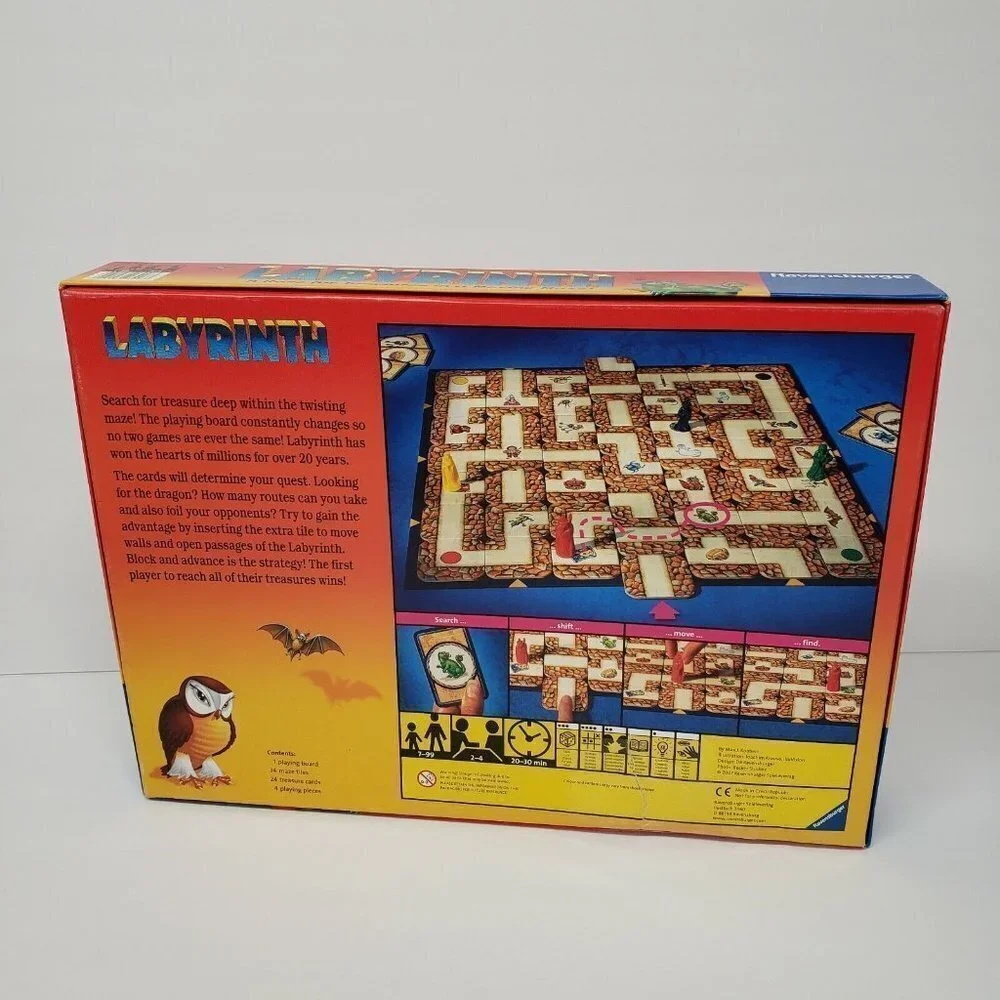 Ravensburger Labyrinth Moving Maze 2007 Board Game Complete